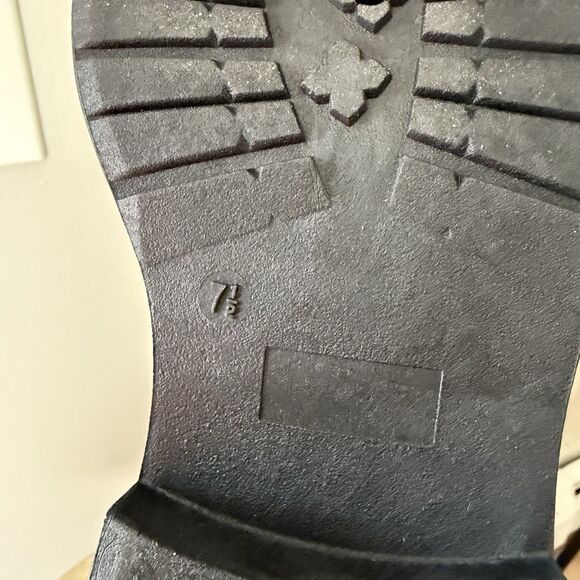 Women's Fashion Thick Heel Riding Boots Black Side Zipper Durable Elegant 7.5 - Picture 11 of 16